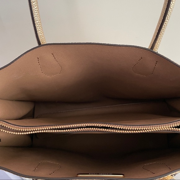 Pre loved Michael Kors gold mercer tote bag - Picture 6 of 8